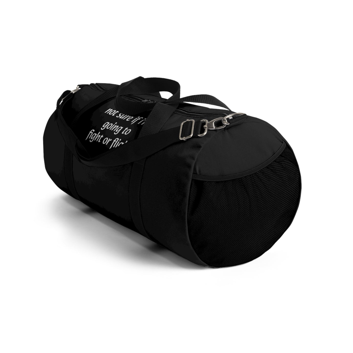Fight Or Flight Black Duffel Bag