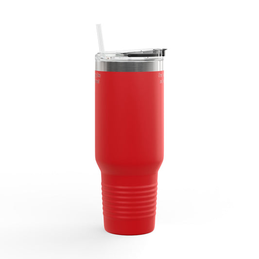 I'm Not Angry I'm Overstimulated Nero Quencher Tumbler Insulated, 40oz