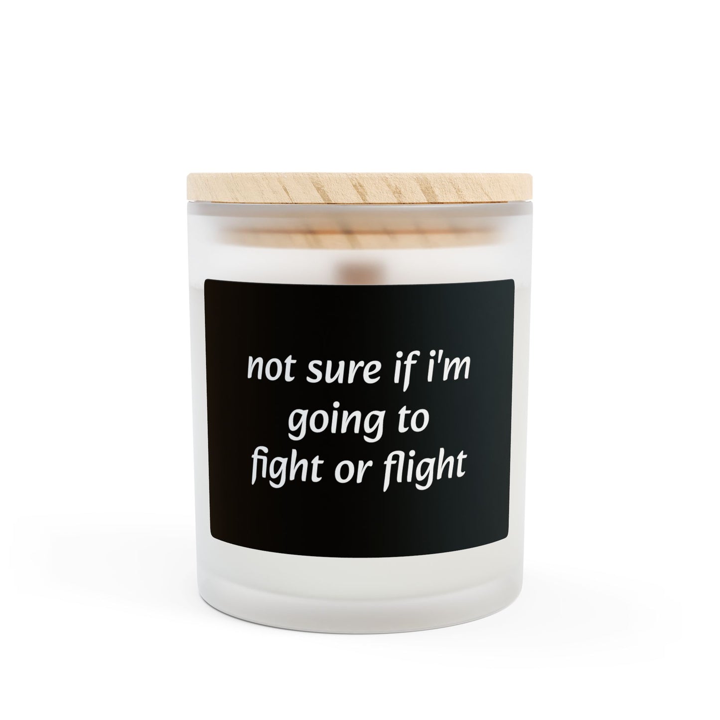 Fight or Flight Frosted Glass Candle